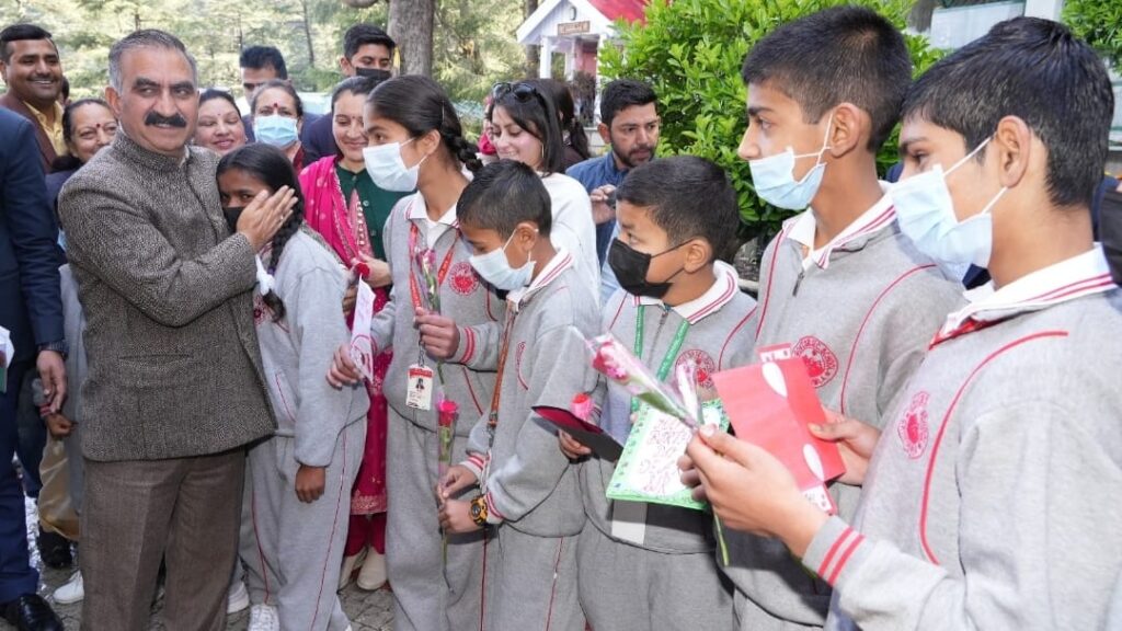 CM Sukhu celebrates his 59th birthday with inmates of Balika Ashram HIMACHAL HEADLINES