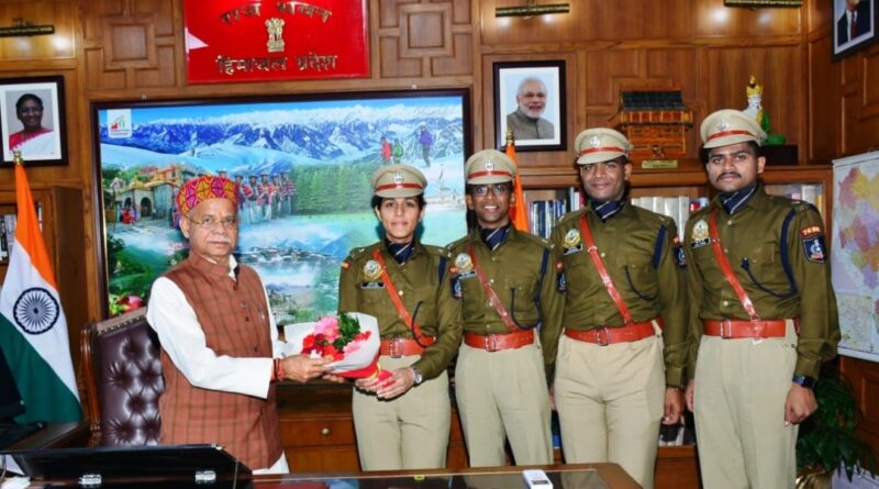 IPS Probationers Officers call on Himachal Governor HIMACHAL HEADLINES