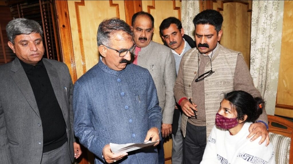 CM Sukhu assured all help to Blood cancer patient Vandana Kumari HIMACHAL HEADLINES