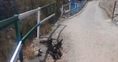 Ambulance road from lower Cemetery to Bhattakufer in a pathetic state HIMACHAL HEADLINES