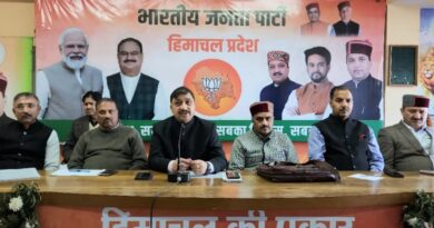 Congress government of lies will face a crushing defeat in municipal elections: Kashyap HIMACHAL HEADLINES