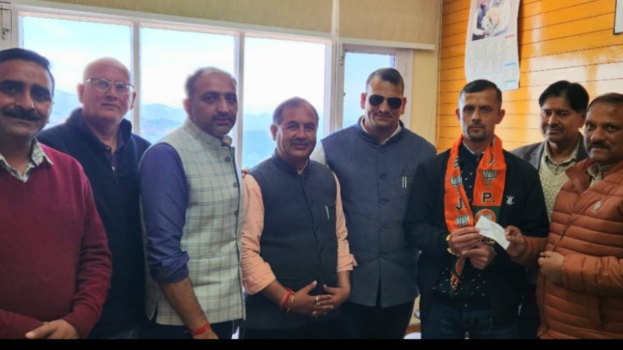Vikas Thapata of Madad Seva Trust joined BJP Vikas Thapata of Madad Seva Trust joined BJP HIMACHAL HEADLINES