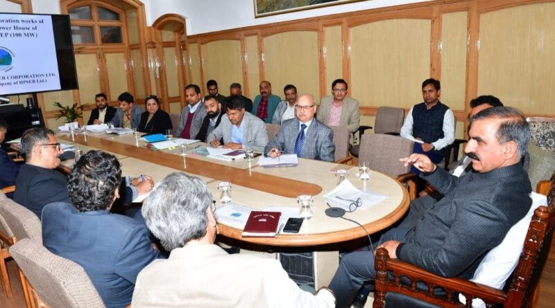 CM Sukhu directs to make Uhl-III hydropower project functional by May, 2024 HIMACHAL HEADLINES