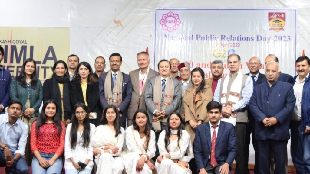 PRSI Shimla Chapter and APG Shimla University organized Nation PR Day PRSI Shimla Chapter and APG Shimla University organized Nation PR Day HIMACHAL HEADLINES
