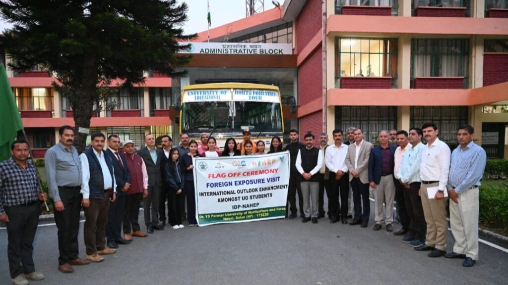 Nauni varsity student contingent flagged to Australia for 21-day training Nauni varsity student contingent flagged to Australia for 21-day training HIMACHAL HEADLINES