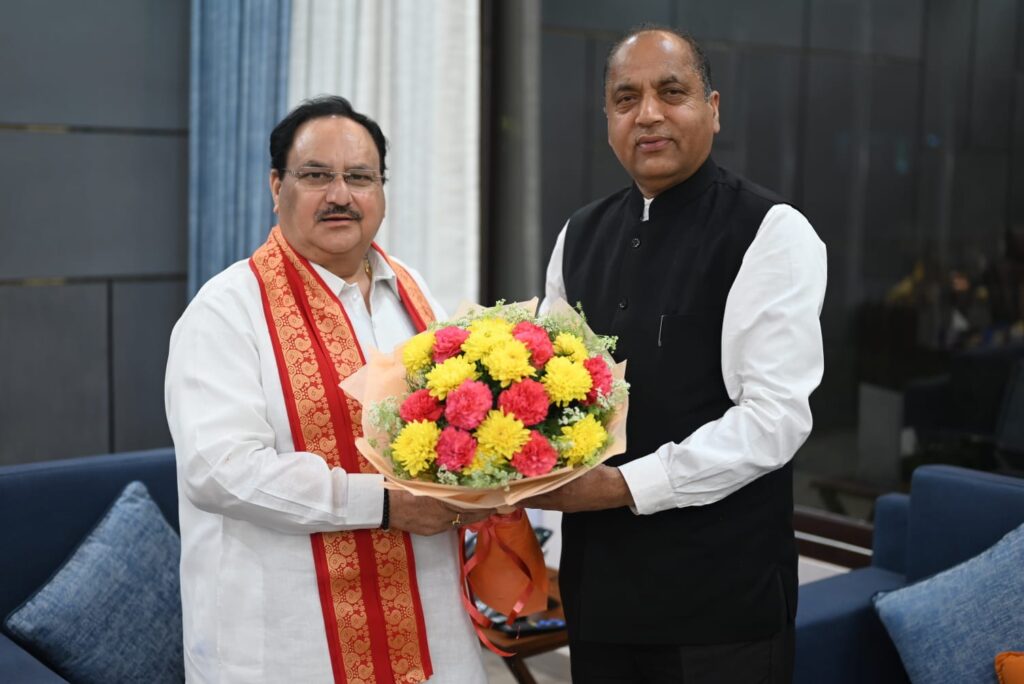 Jairam met Nadda and discussed the Himachal political landscape Jairam met Nadda and discussed the Himachal political landscape HIMACHAL HEADLINES
