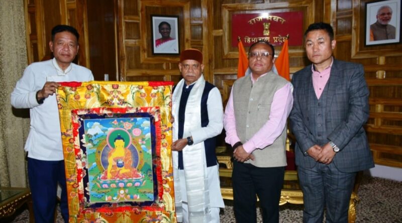 President of Tibetan government in exile Penpa Tsering calls on Governor Shukla HIMACHAL HEADLINES