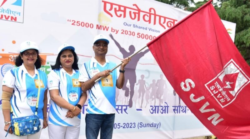 Sh. Nand Lal Sharma, Chairman & Managing Director Flagged off Mini Marathon HIMACHAL HEADLINES