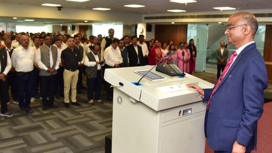 N L Sharma, CMD, SJVN administers Swachhta Pledge to the employees HIMACHAL HEADLINES