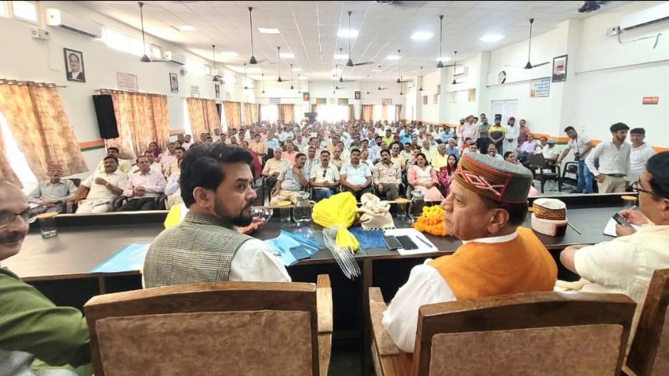 In the next 2 years, India is going to become the third-largest economy in the world: Anurag Thakur HIMACHAL HEADLINES