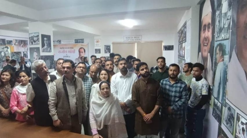 Congress Celebrates Anti-Terrorism Day on the death anniversary of Rajeev Gandhi HIMACHAL HEADLINES