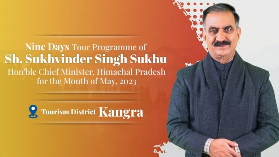 CM Sukhu on Kangra District sojourn from 23rd May HIMACHAL HEADLINES