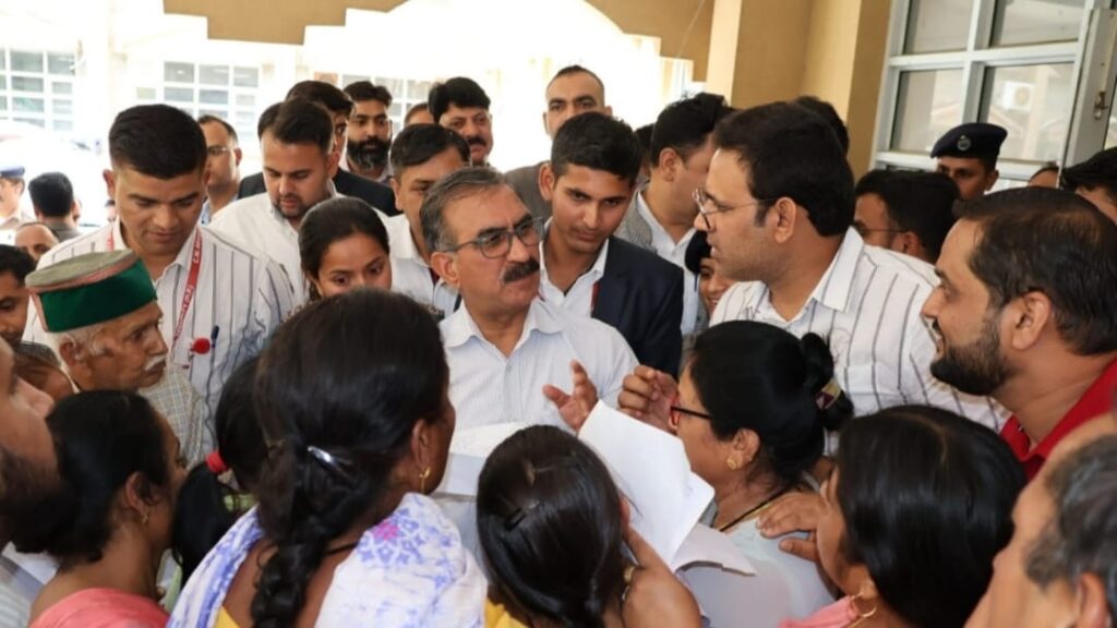 Sukhu listening to public grievances at Dharamshala HIMACHAL HEADLINES