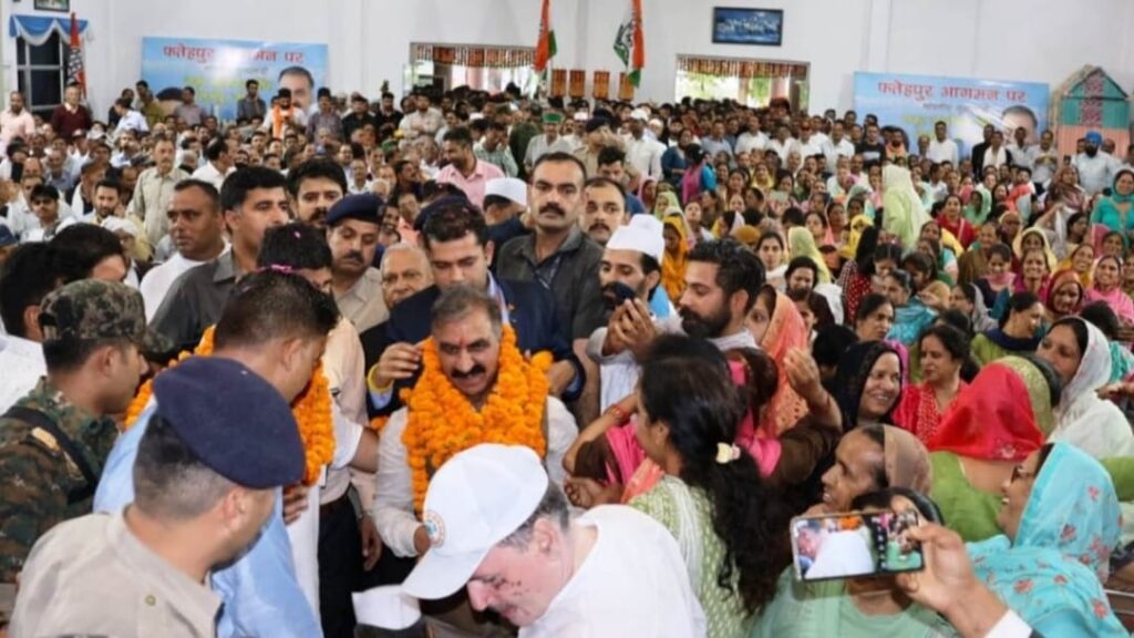 CM Sukhu dedicates development projects worth 43.34 crore in Fatehpur HIMACHAL HEADLINES