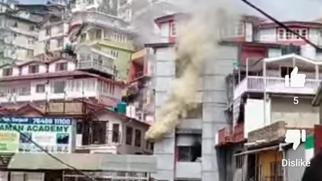 A fire broke out in the New Diamond restaurant in Sanjauli HIMACHAL HEADLINES