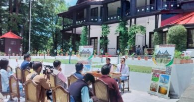 A media visit was held at the picturesque Rashtrapati Niwas HIMACHAL HEADLINES