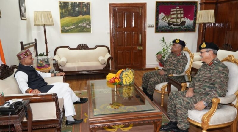 Chief of Army Staff calls on Himachal Governor HIMACHAL HEADLINES