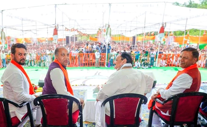 Congress came to power on the basis of false guarantees: Anurag Congress came to power on the basis of false guarantees: Anurag HIMACHAL HEADLINES