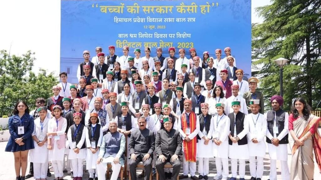 Special Children Session of Himachal Vidhan Sabha, While interacting CM Sukhu gave mantra of hard work HIMACHAL HEADLINES