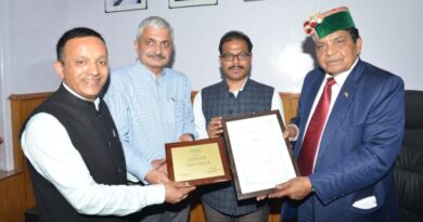 Himachal bags award in tobacco control by NHM HIMACHAL HEADLINES