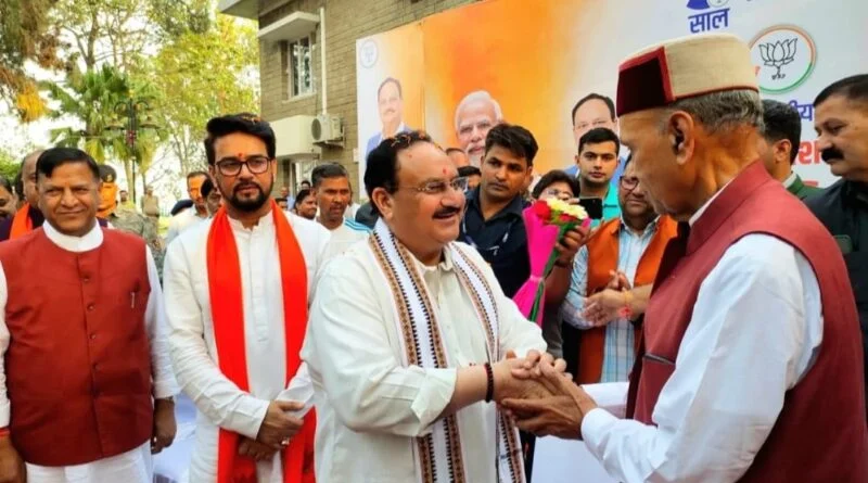 BJP President JP Nadda Visits Himachal Pradesh to boost party's poll preparations HIMACHAL HEADLINES