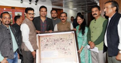 A map launched of Celebrities associated with Shimla HIMACHAL HEADLINES