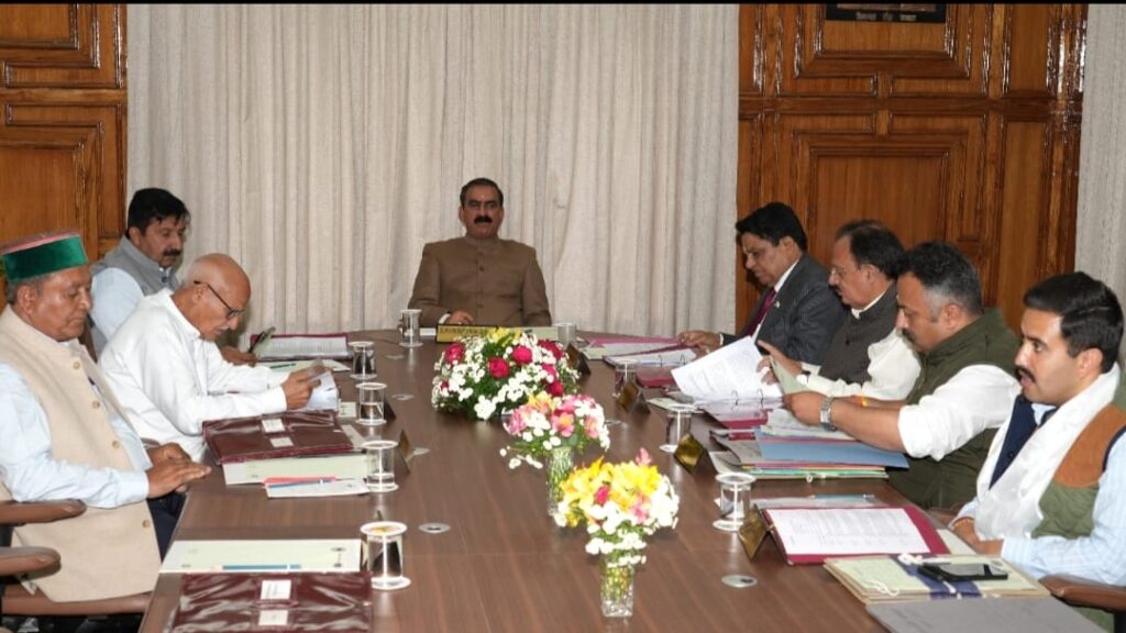 Himachal Cabinet Decisions HIMACHAL HEADLINES