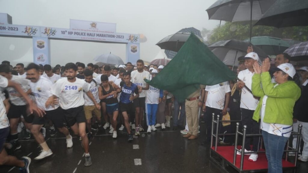 Run for Drug-free, Safe, and Green Himachal: HP Police Organizes Half Marathon 2023 HIMACHAL HEADLINES