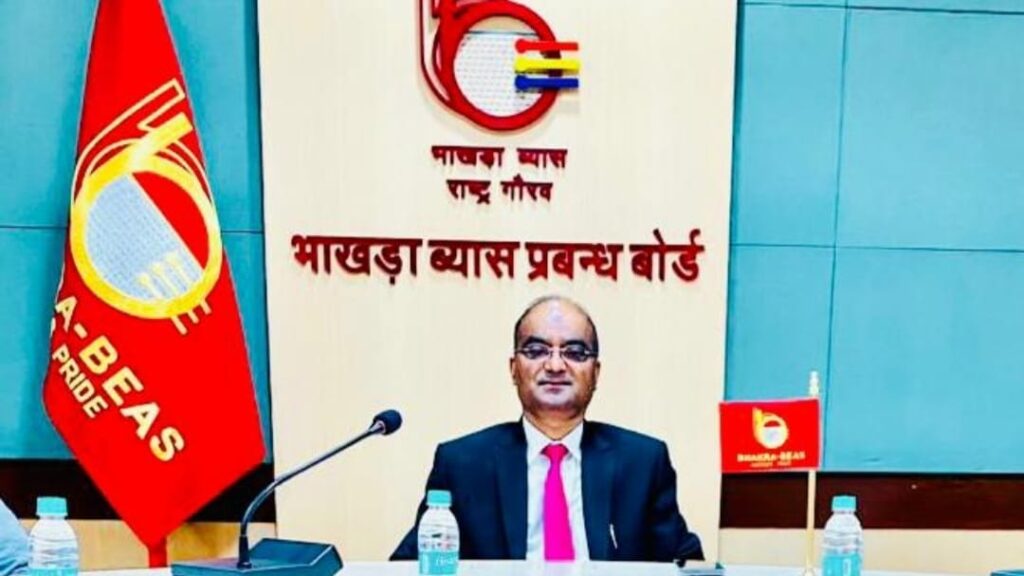 Nand Lal Sharma, CMD, SJVN assumes charge as Chairman, BBMB HIMACHAL HEADLINES