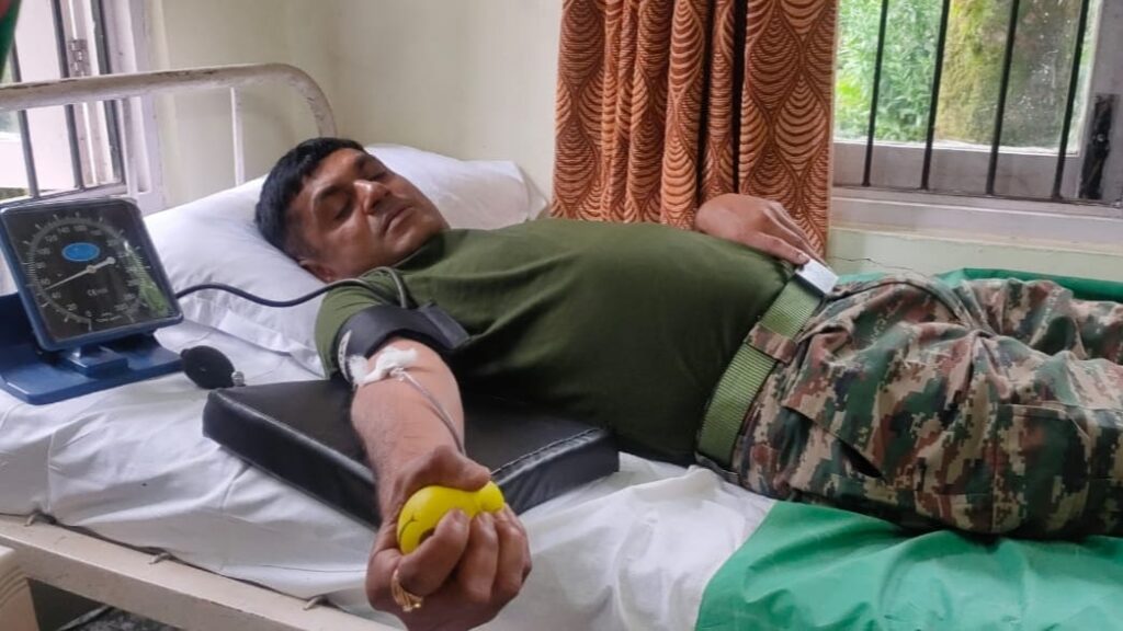 Blood donation camp organized under the joint aegis of Jatog Cantt Board Dispensary and Ashadeep Swayam Sevi Sanstha Blood donation camp organized under the joint aegis of Jatog Cantt Board Dispensary and Ashadeep Swayam Sevi Sanstha HIMACHAL HEADLINES