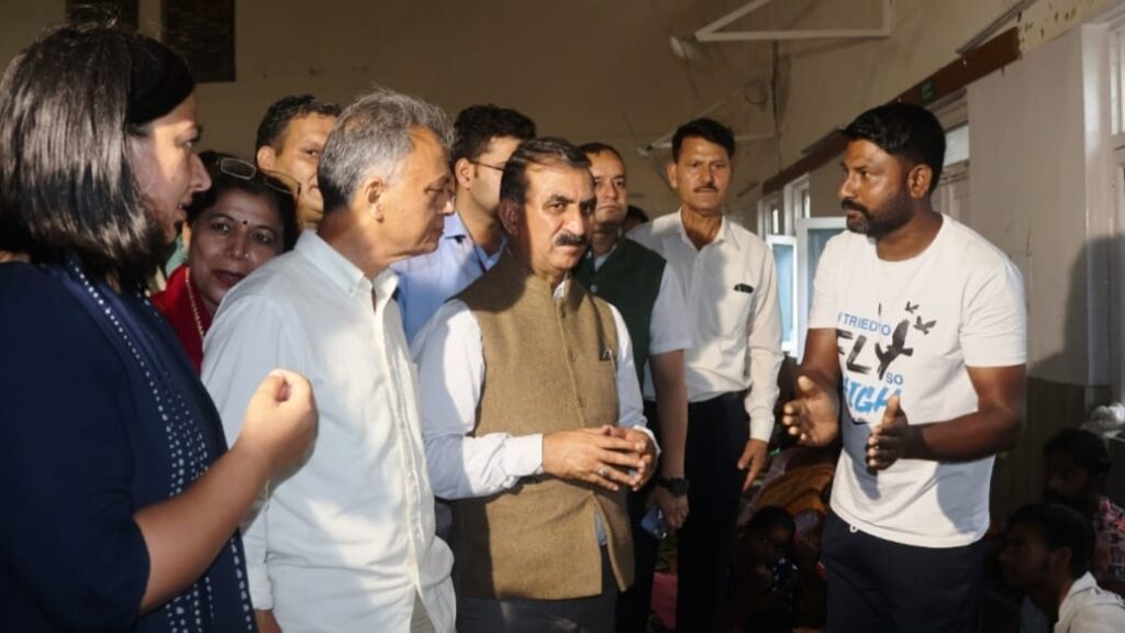 CM Sukhu announces financial assistance to the flash flood victims at Mandi HIMACHAL HEADLINES