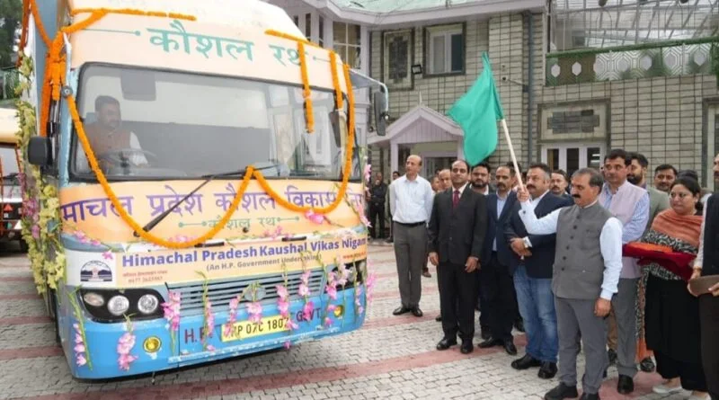 Sukhu flags off Kaushal Rath on the occasion of World Youth Skills Day HIMACHAL HEADLINES