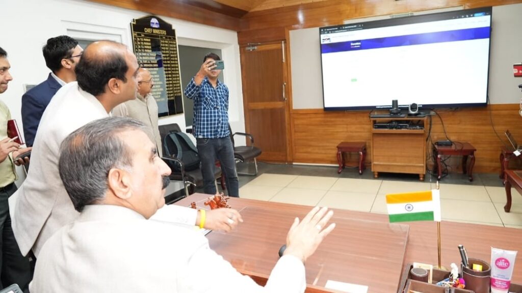 Himachal launches disaster relief fund website: Aapda Rahat Kosh-2023 HIMACHAL HEADLINES
