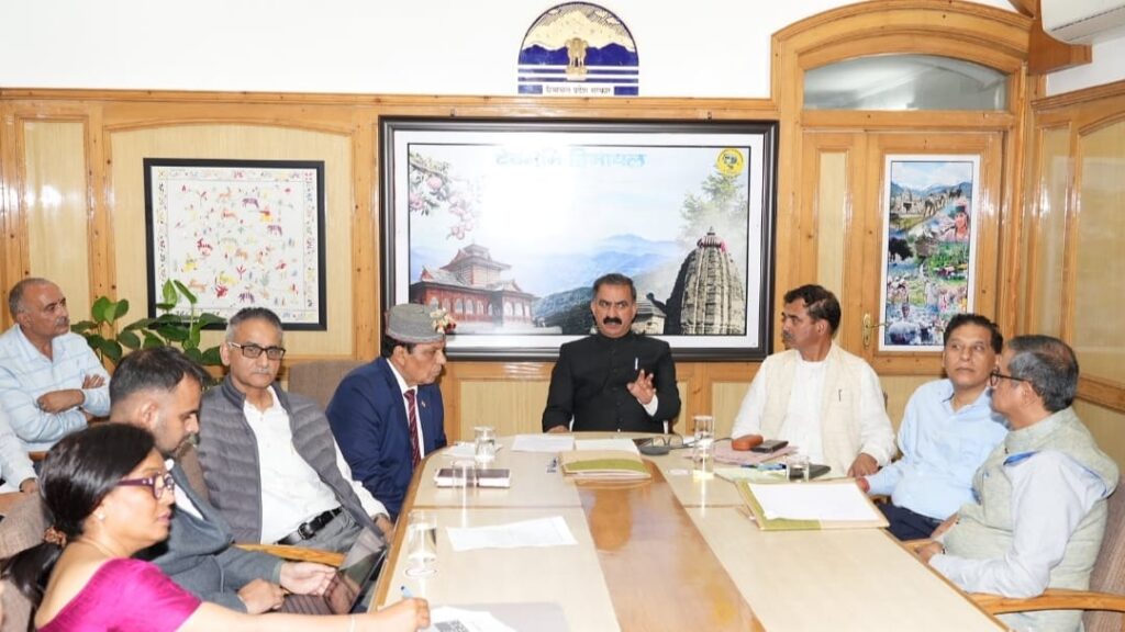 Sukhu reviews the progress of Mukhya Mantri Sukh-Aashray Yojana HIMACHAL HEADLINES