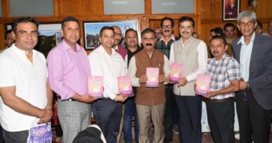 CM Sukhu releases a book titled 'Raag Prakash' HIMACHAL HEADLINES