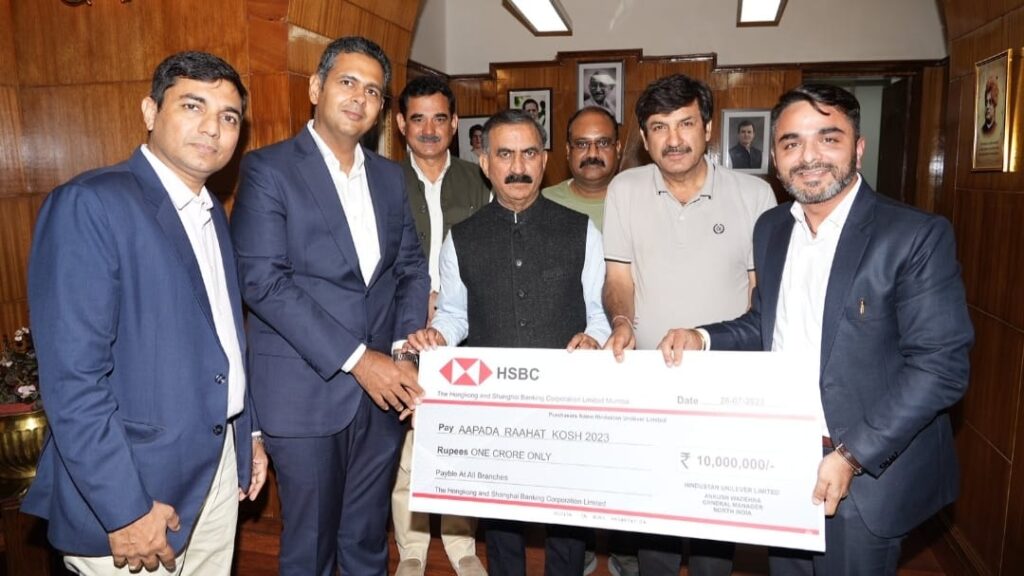 HUL donates Rs. one crore towards CM Relief Fund HUL donates Rs. one crore towards CM Relief Fund HIMACHAL HEADLINES