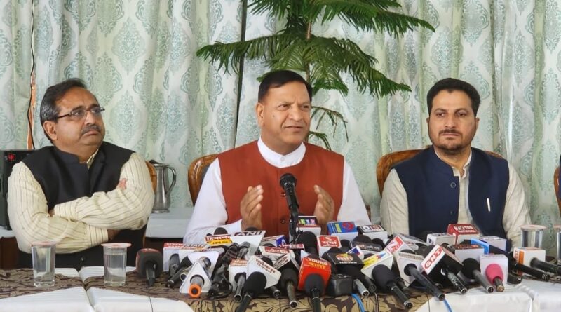 Himachal Govt should work on 3R's Restoration, Rehabilitation, and Repair: Bindal HIMACHAL HEADLINES