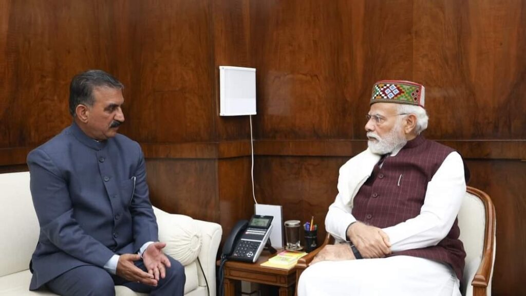 CM Sukhu calls on PM Modi, Seeks financial assistance for Himachal CM Sukhu calls on PM Modi, Seeks financial assistance for Himachal HIMACHAL HEADLINES