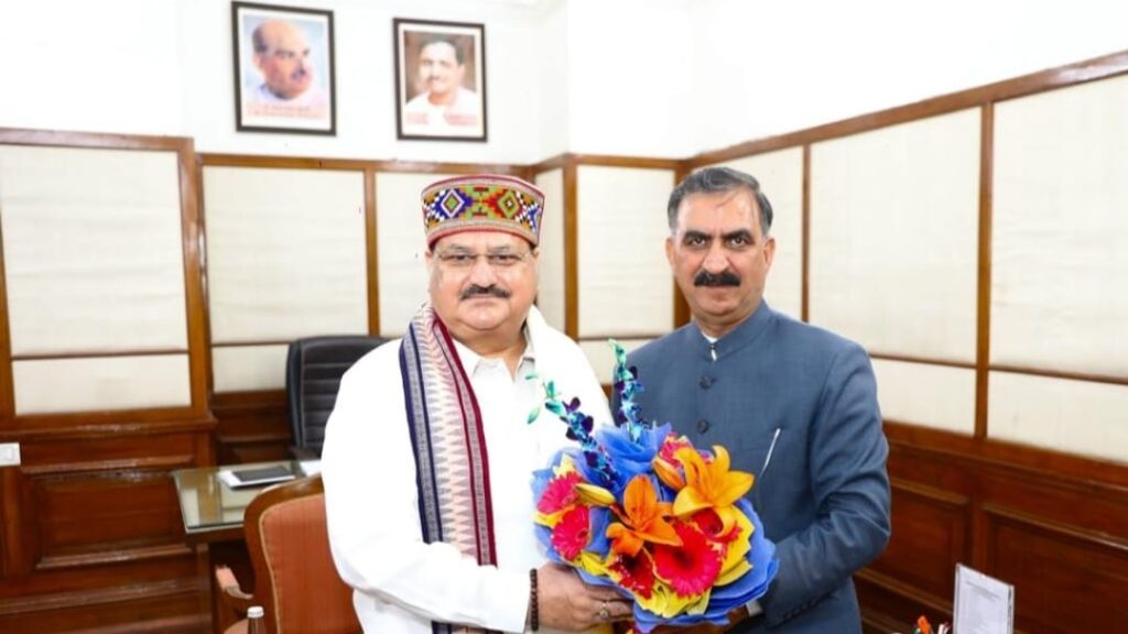 Sukhu meets Nadda at New Delhi HIMACHAL HEADLINES
