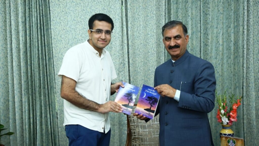 Sukhu releases book on poems by 17 year old Hridayansh Khera HIMACHAL HEADLINES