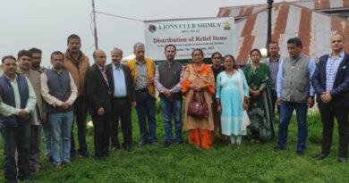 Lions Club Shimla Launches Disaster Relief Campaign at Narkanda in Kumarsain Sub Division HIMACHAL HEADLINES