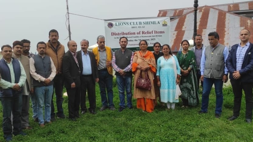 Lions Club Shimla Launches Disaster Relief Campaign at Narkanda in Kumarsain Sub Division Lions Club Shimla Launches Disaster Relief Campaign at Narkanda in Kumarsain Sub Division HIMACHAL HEADLINES