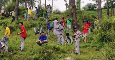 Children of Sanio Didag School participate in Afforestation Program HIMACHAL HEADLINES