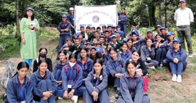 NSS unit at Govt Excellent Senior Secondary School Chiyog planted one hundred cedar trees HIMACHAL HEADLINES
