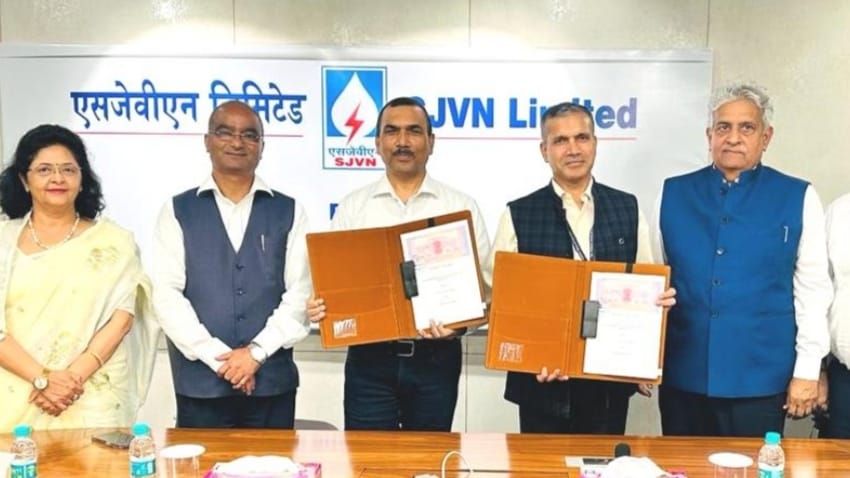 SJVN signs MoUs with ONGC and SSL HIMACHAL HEADLINES