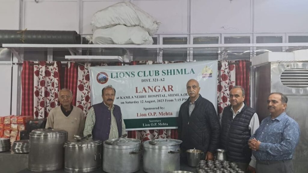 Lions Club Shimla organizes Food for Hunger project Lions Club Shimla organizes Food for Hunger project HIMACHAL HEADLINES
