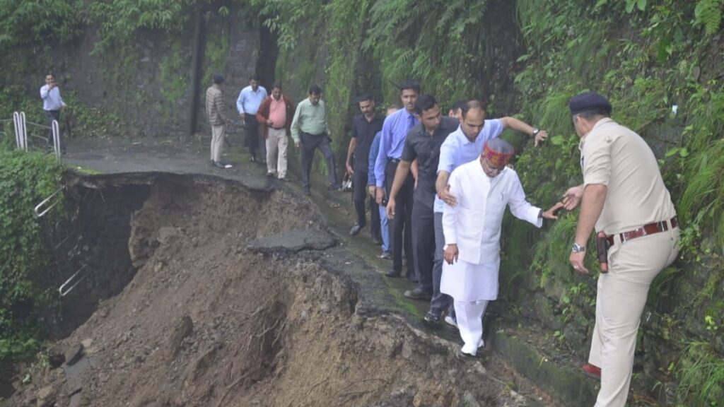 Governor Shiv Pratap Shukla visits disaster-affected Shiv Bawdi and Jadon village HIMACHAL HEADLINES