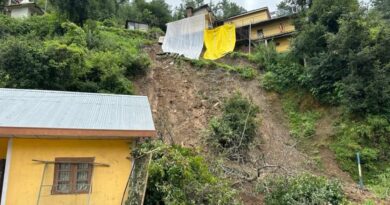 Two residential houses came under landslides in Koti and Himri HIMACHAL HEADLINES