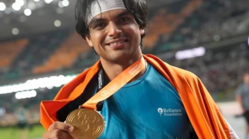 Neeraj Chopra wins gold medal in the men’s javelin throw event at the World Athletics Championships in Budapest, Hungary HIMACHAL HEADLINES