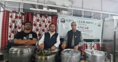 Lions Club Shimla organized langar at Kamla Nehru Hospital HIMACHAL HEADLINES